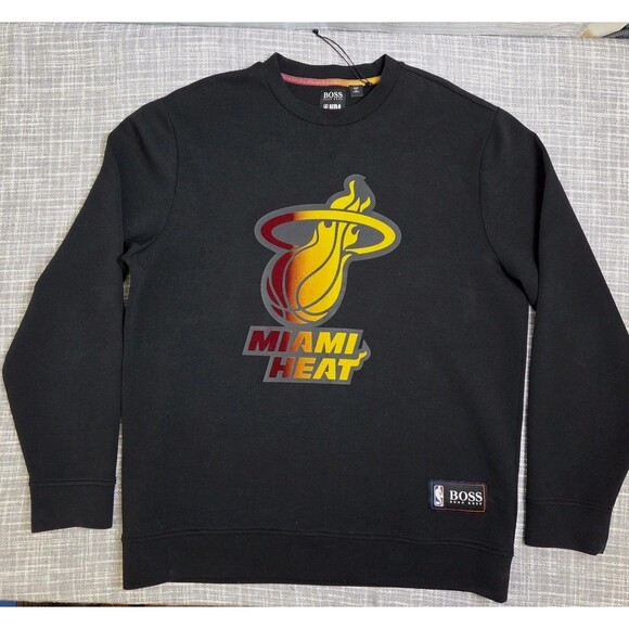 NWOT Hugo Boss X NBA Colab Miami Heat Sweatshirt Retail $158 Men's XL - SEE DESC - Picture 1 of 9